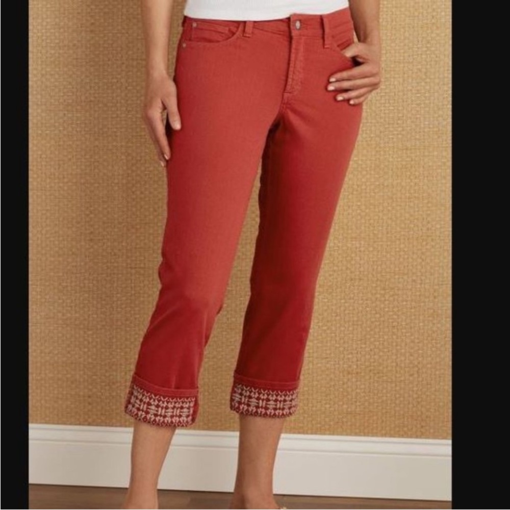 Nydj Dayla Wide Cuff Capri